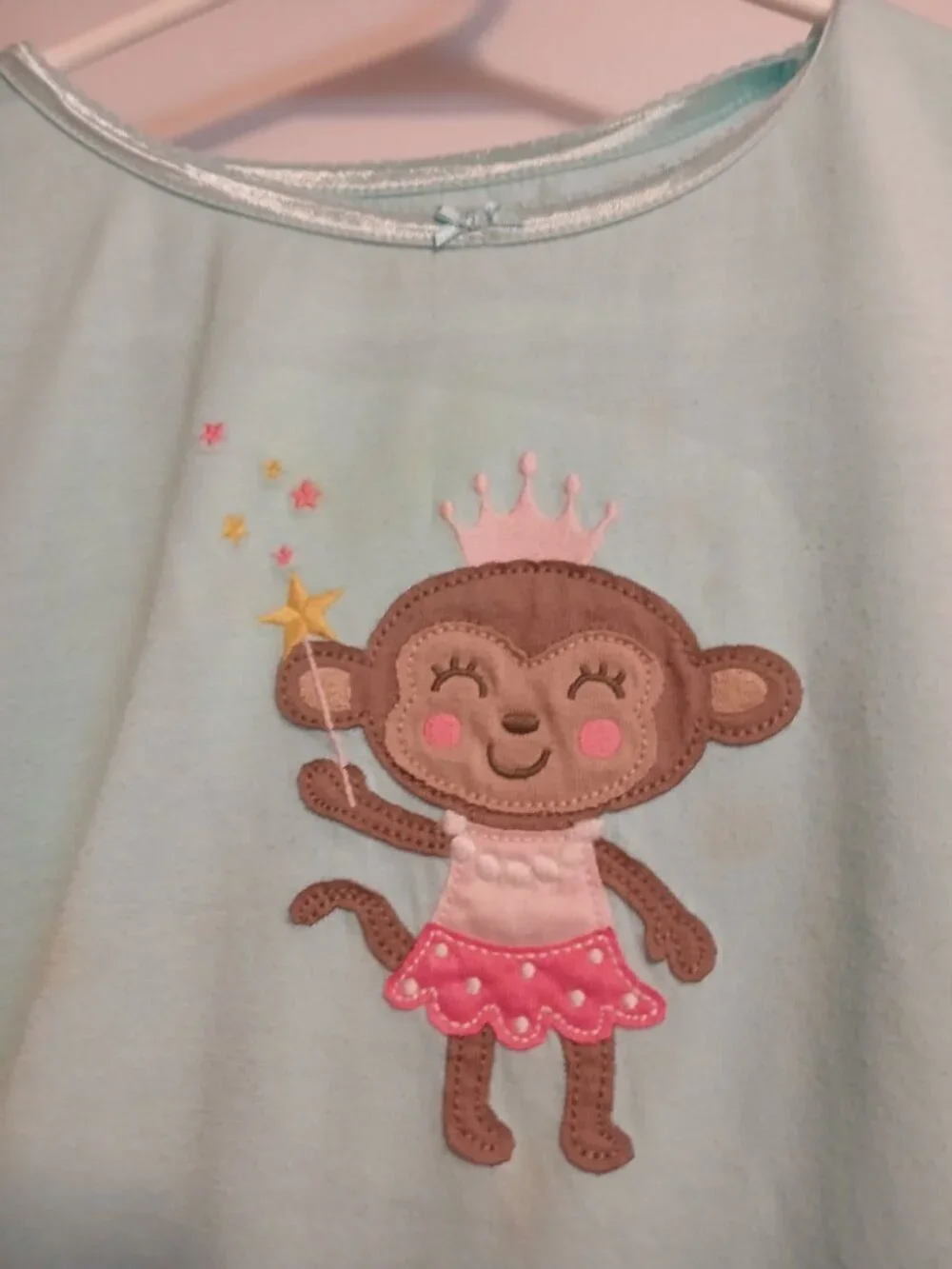 Carter's L Pajama Dress Girls Monkey